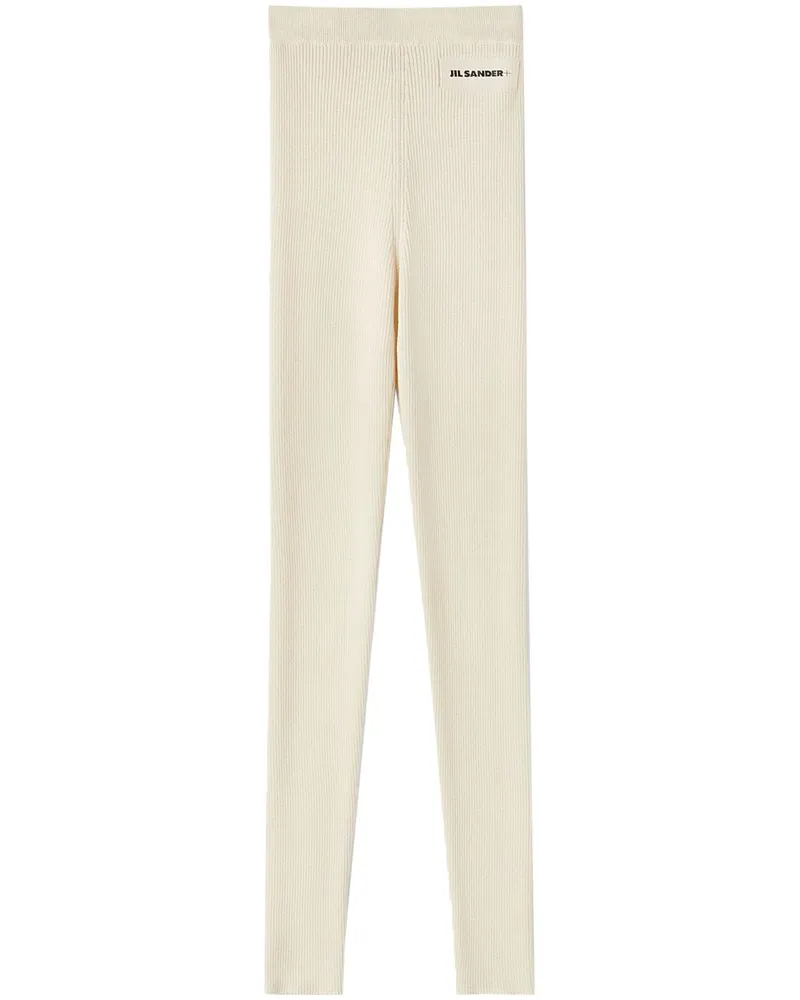Jil Sander Leggings mit Logo - Nude Nude