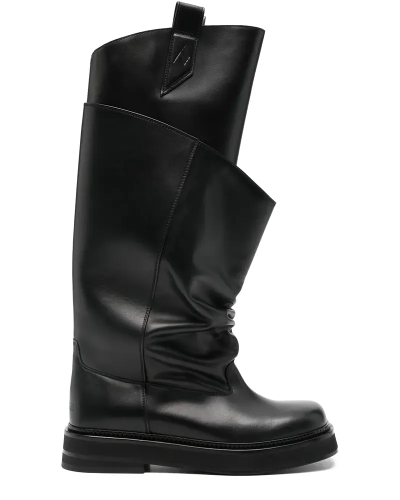 ATTICO 35mm Passeggiata leather knee-high boots - Schwarz Schwarz