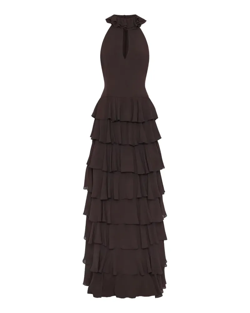 NICHOLAS Yasira ruffled tiered maxi dress - Braun Braun