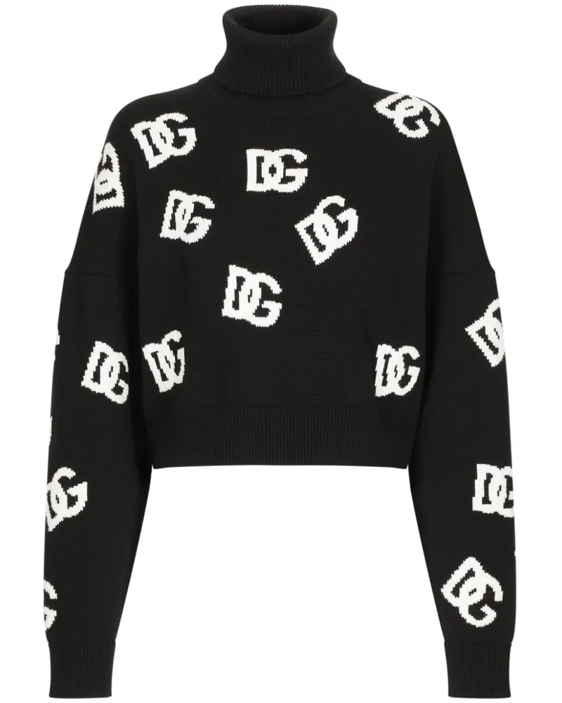 Dolce & Gabbana Intarsien-Pullover - Schwarz Schwarz