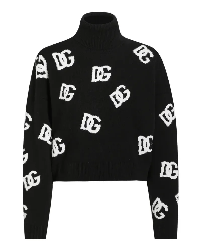 Dolce & Gabbana Intarsien-Pullover - Schwarz Schwarz