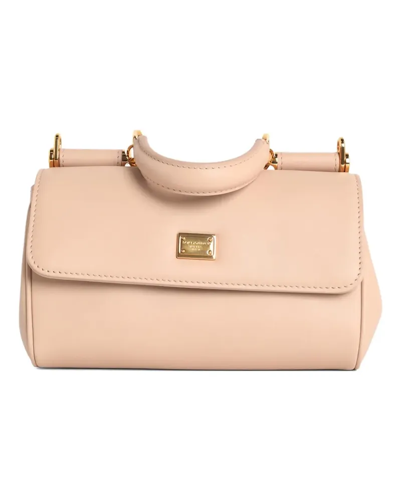 Dolce & Gabbana My Sicily flap leather tote bag - Nude Nude