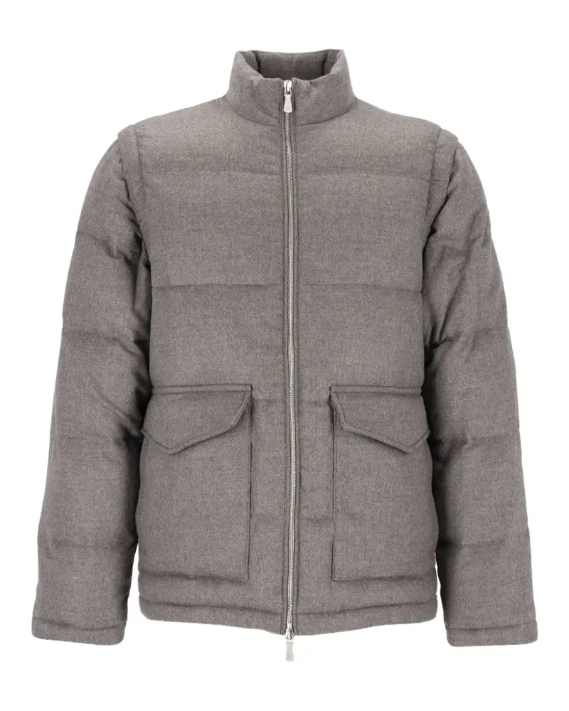 Eleventy Gefütterte Kaschmirjacke - Grau Grau