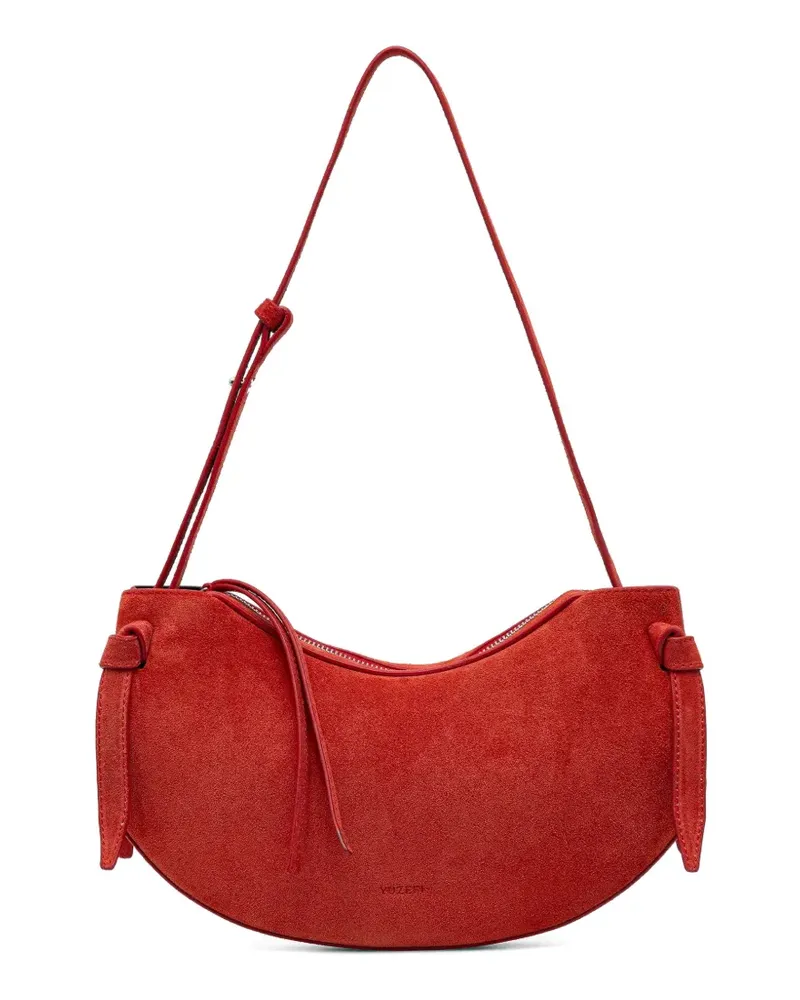 YUZEFI Fortune Cookie suede shoulder bag - Rot Rot