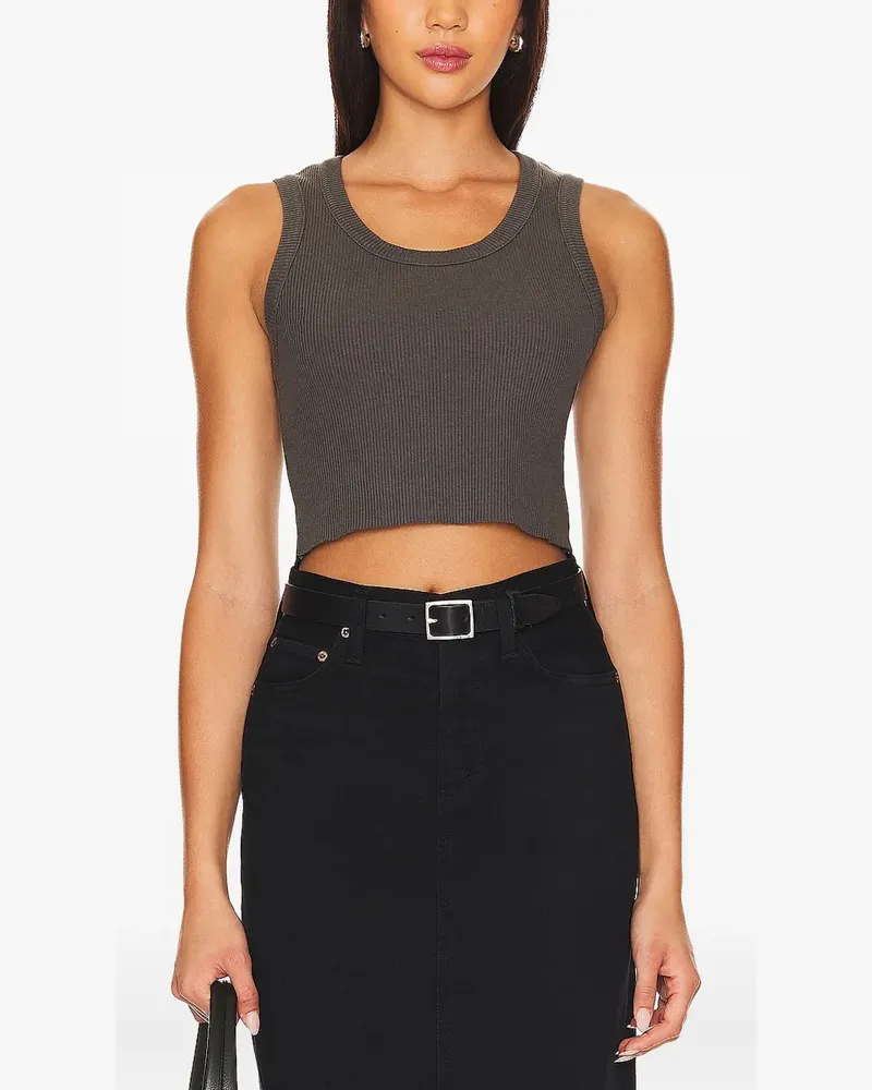 AGOLDE Cropped Trägershirt - Grau Grau