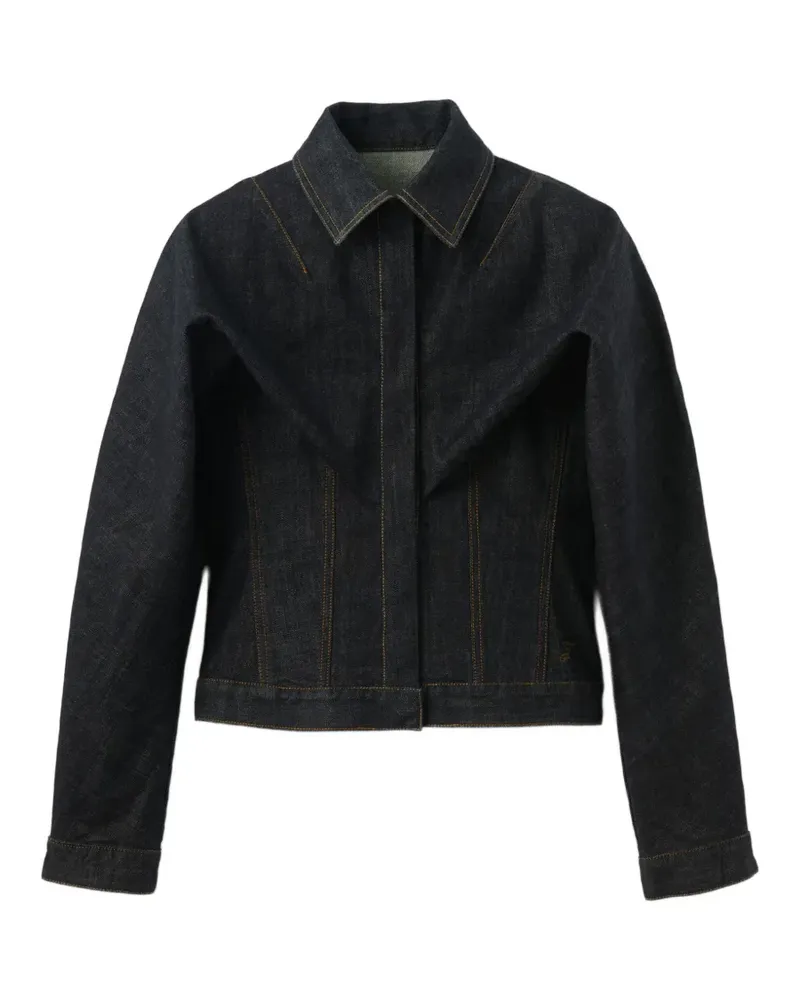 Jacquemus buttoned cotton jacket - Blau Blau
