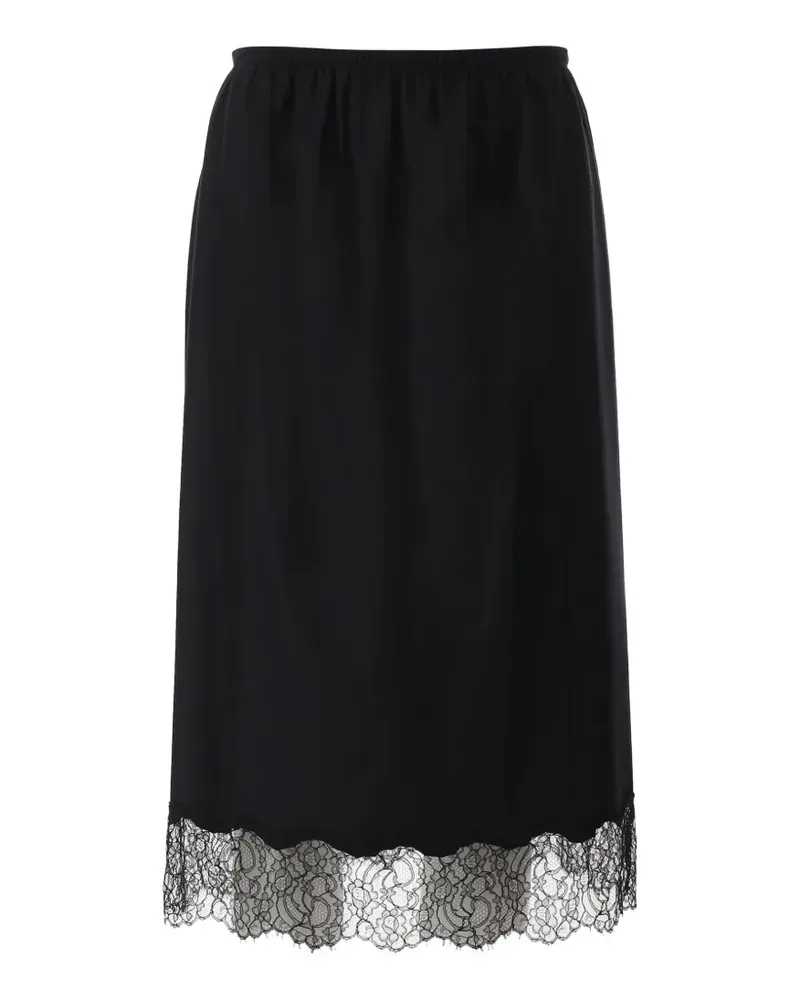 Carven Rock mit Spitzenbesatz - Schwarz Schwarz
