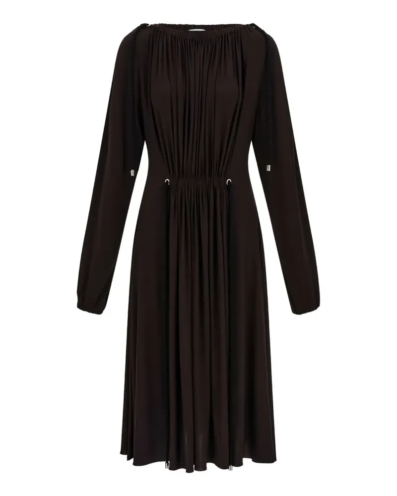 Ferragamo Kleid mit Raffungen - Braun Braun