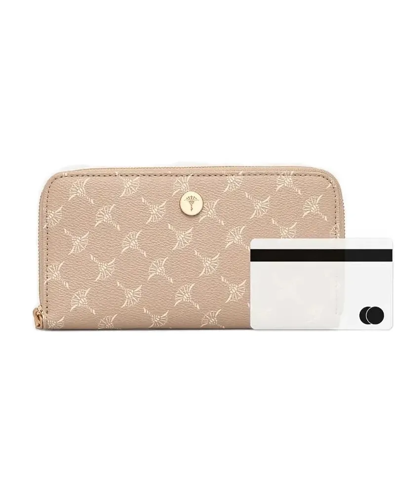 JOOP! Melete Portemonnaie mit Monogrammmuster - Nude Nude