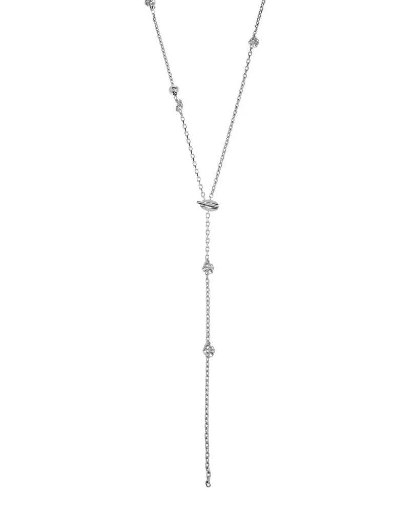 Jil Sander Halskette mit Knotendetail - Silber Silber