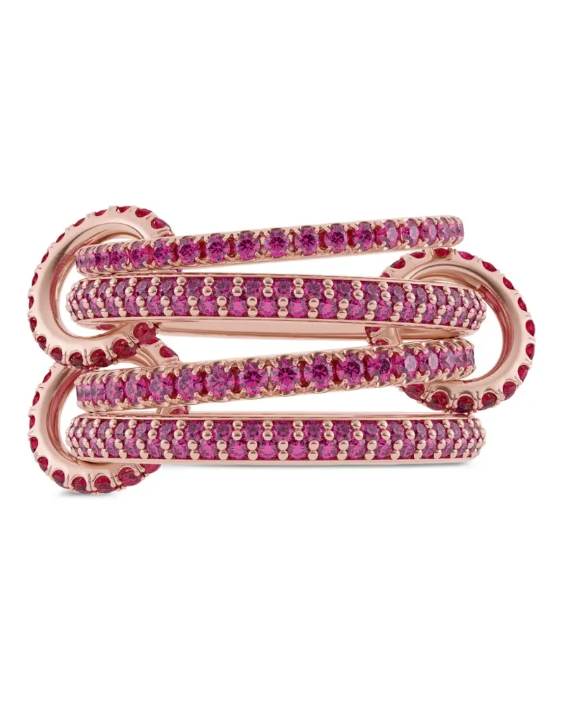Spinelli Kilcollin Delphinus Rouge Petite Ring mit Rubin und Saphir - Rosa Rosa