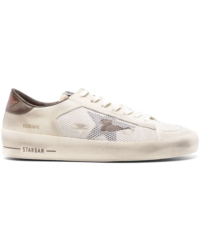 Golden Goose Stardan Sneakers im Used-Look mit Mesh - Nude Nude