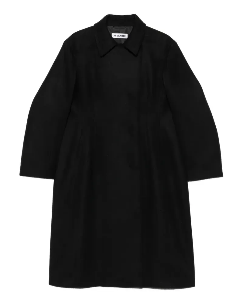 Jil Sander Doppelreihiger Mantel - Schwarz Schwarz