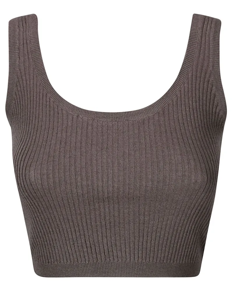 Wild Cashmere Geripptes Trägershirt - Grau Grau