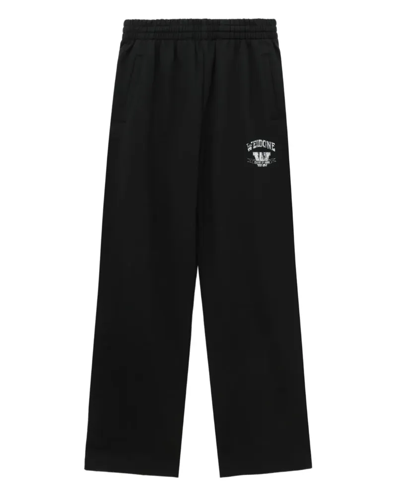 WE 11 DONE Jogginghose mit Logo - Schwarz Schwarz