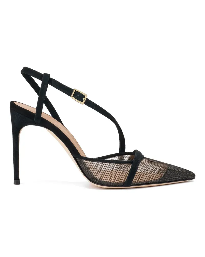 Malone Souliers Valeria Slingback-Pumps aus Mesh - Schwarz Schwarz