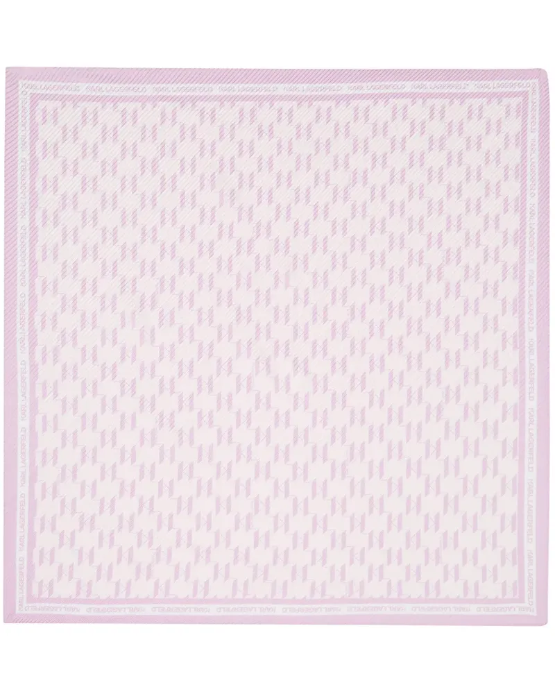 Karl Lagerfeld K/Monogram Schal mit Falten - Rosa Rosa