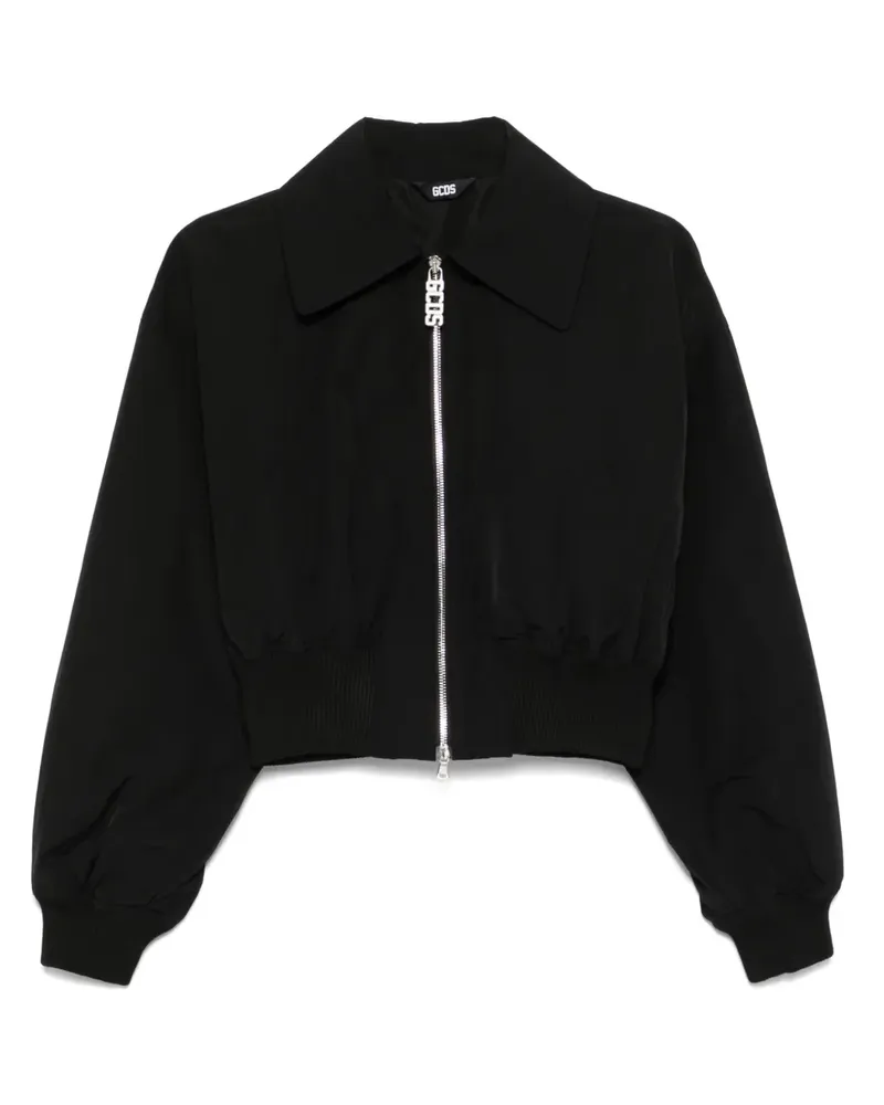 GCDS Bomberjacke mit Lounge-Logo - Schwarz Schwarz