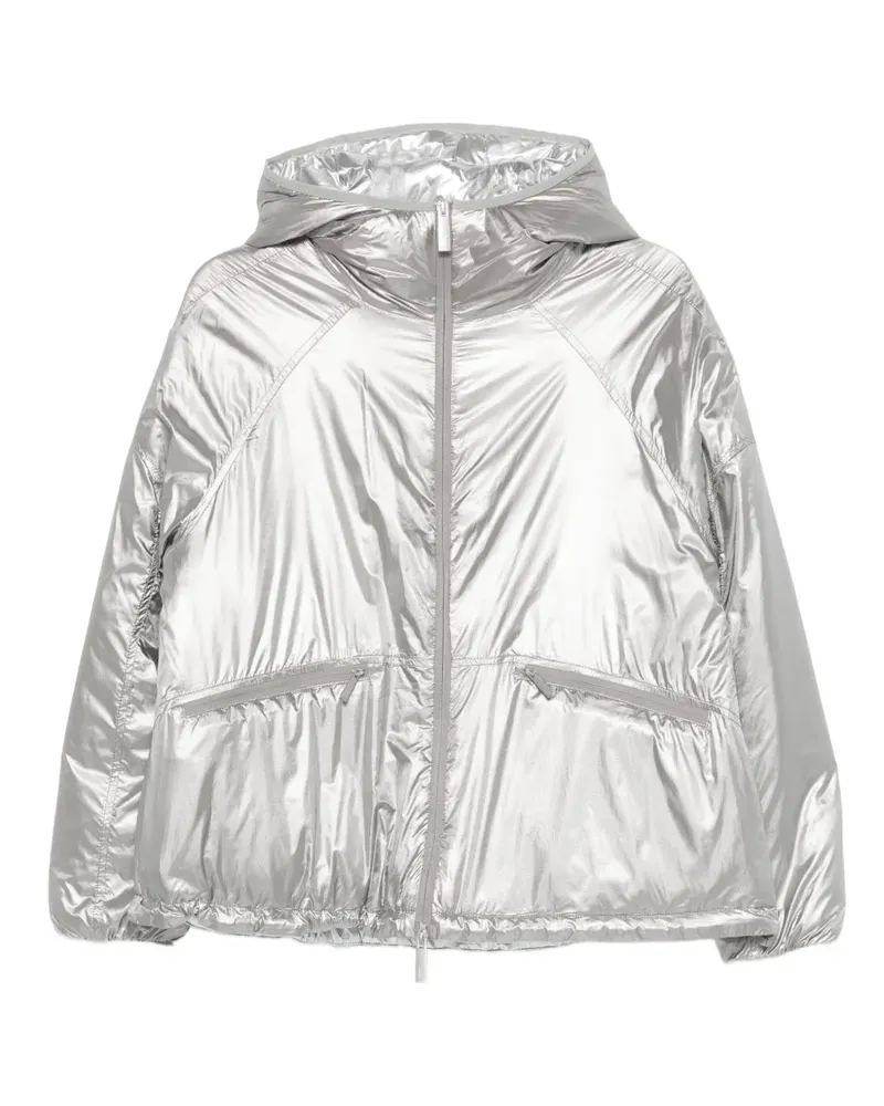Herno Kapuzenjacke mit Reißverschluss - Silber Silber