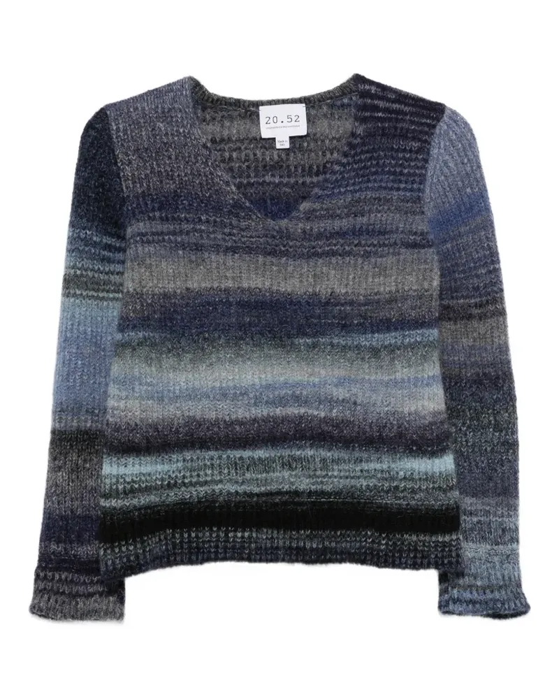 NEERA V-neck sweater - Blau Blau