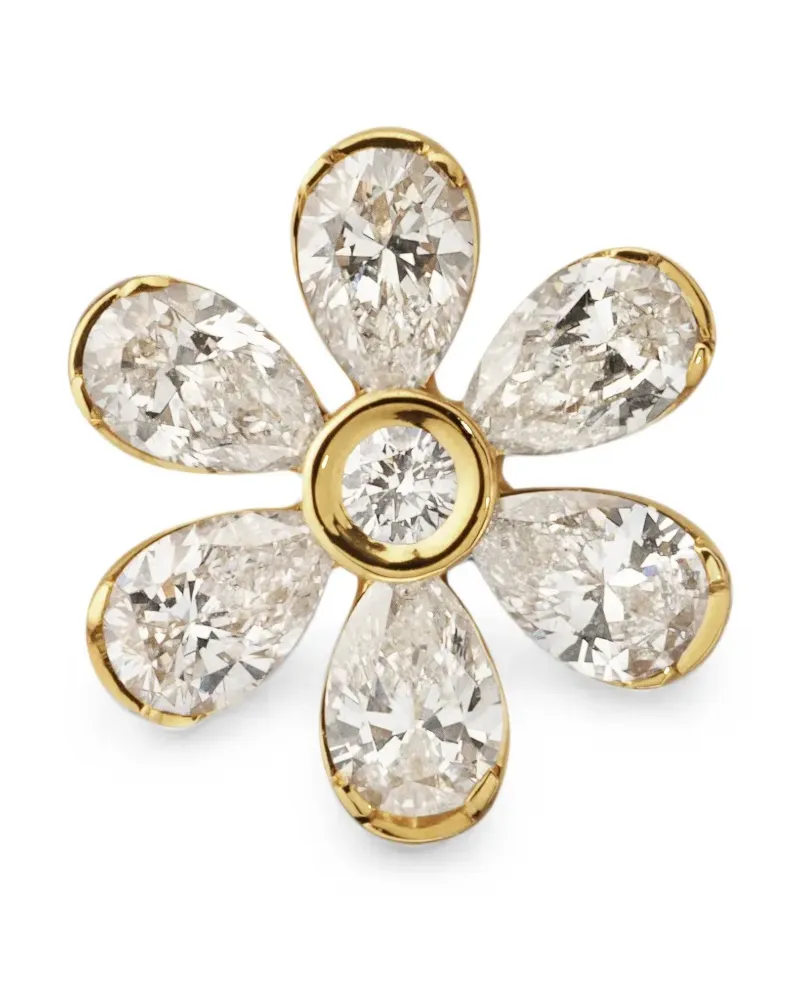 Sophie Bille Brahe 18kt Cosmos Gelbgoldohrring mit Diamanten Gold