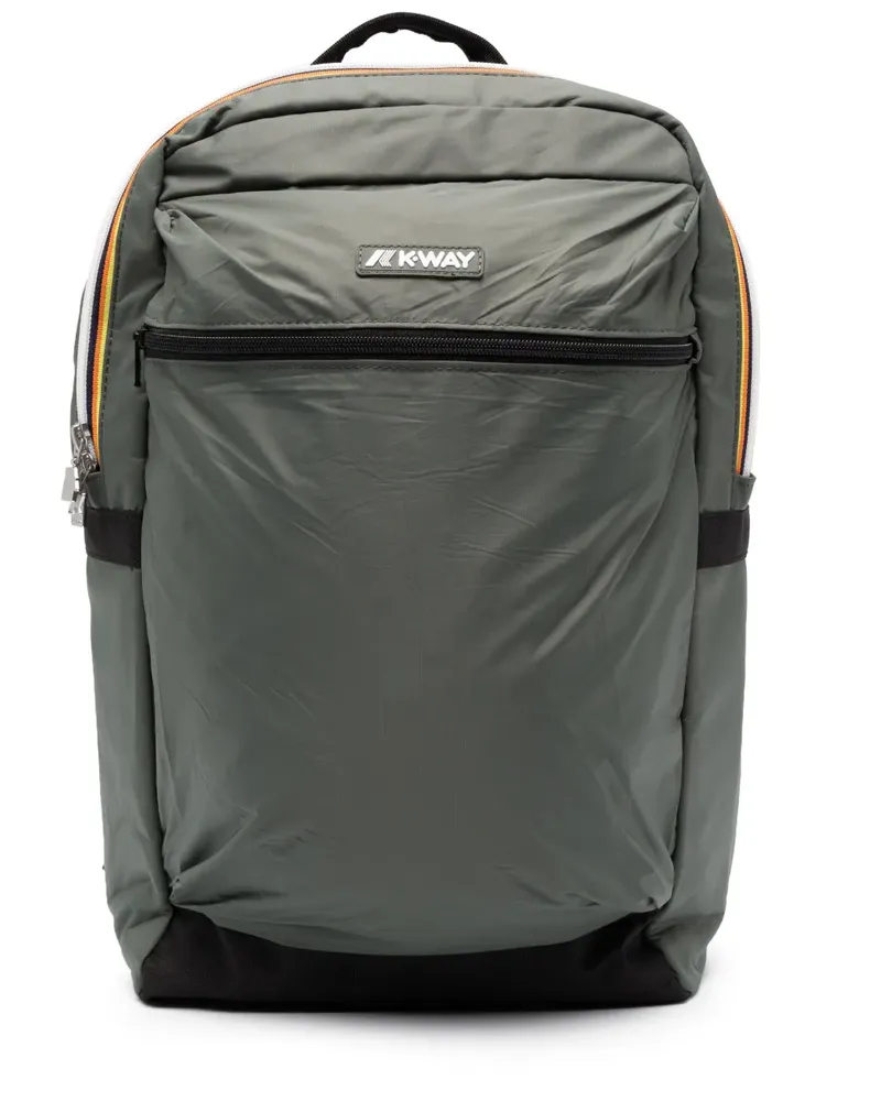 K-Way Laion Rucksack mit Reißverschluss - Grün Grün