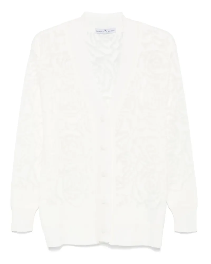Ermanno Scervino Cardigan mit Blumenjacquard - Nude Nude
