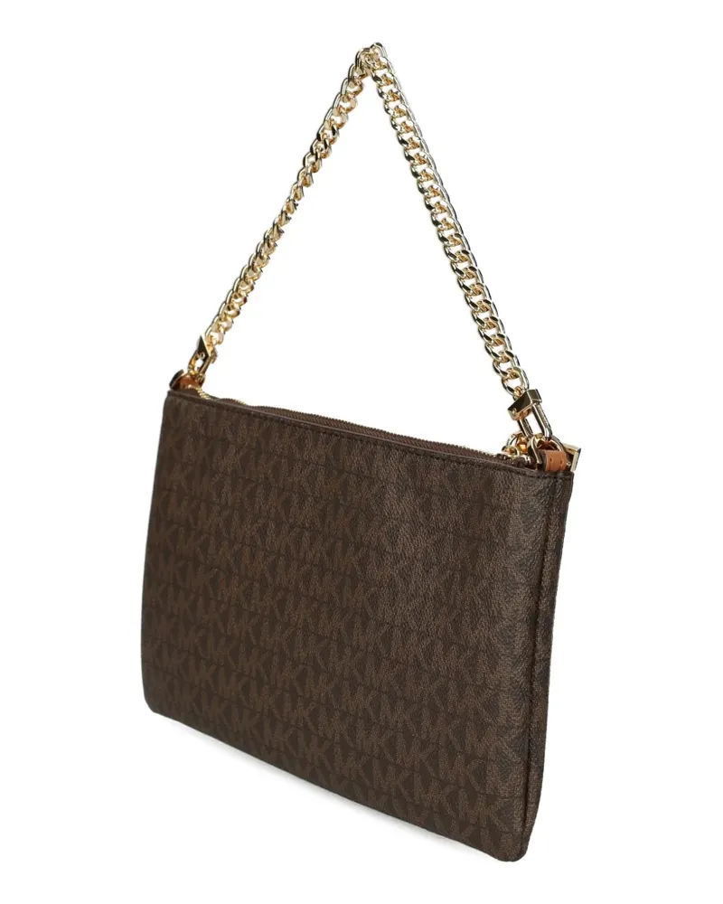 Michael Kors Umhängetasche mit Monogramm-Kettenriemen - Braun Braun