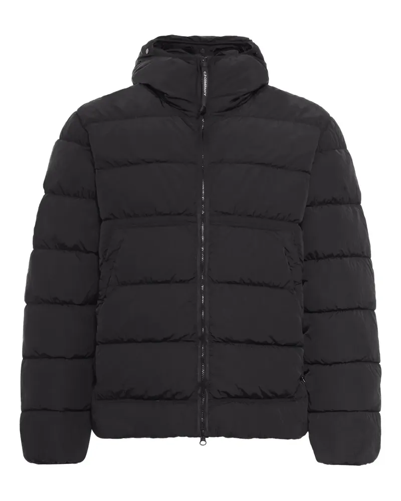 C.P. Company Gesteppte Chrome-R Kapuzenjacke - Schwarz Schwarz