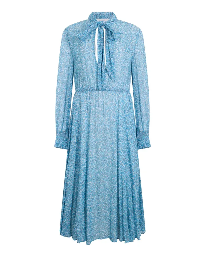 Philosophy Di Lorenzo Serafini floral-print midi dress - Blau Blau