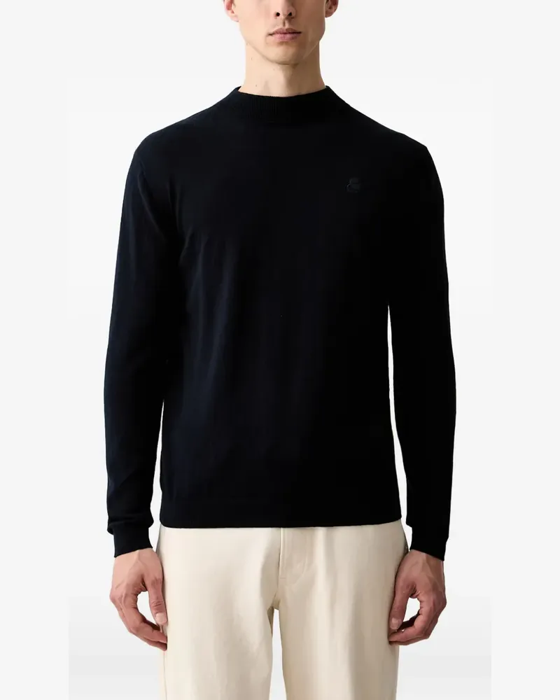 Karl Lagerfeld logo-embroidered sweater - Blau Blau