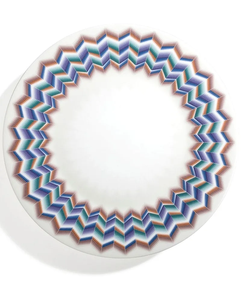Missoni Home Zig Zag Jarris Teller 32cm - Weiß Weiß