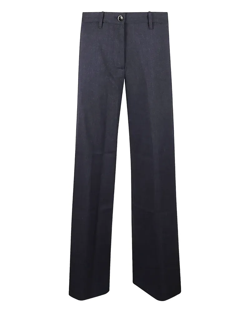 nine:inthe:morning button trousers - Blau Blau