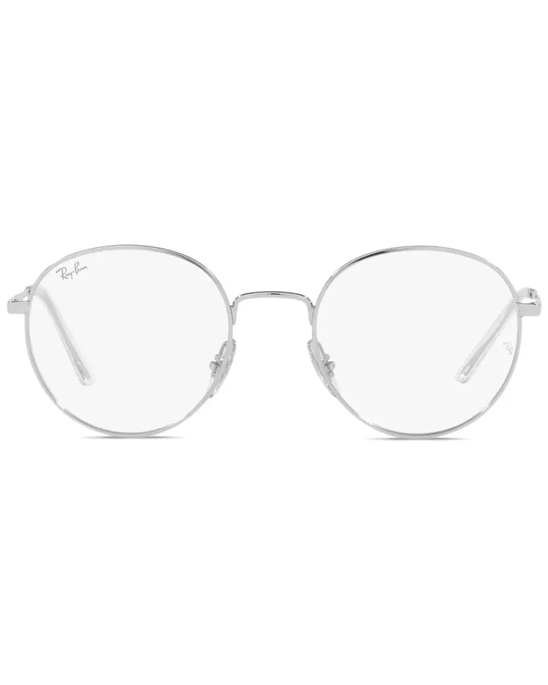 Ray Ban Brille mit Panto-Gestell - Silber Silber