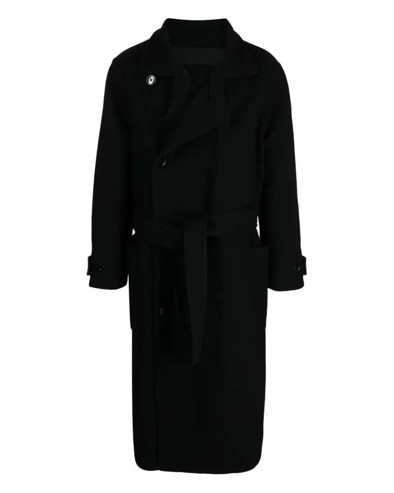 Christophe Lemaire Mantel mit Gürtel - Schwarz Schwarz