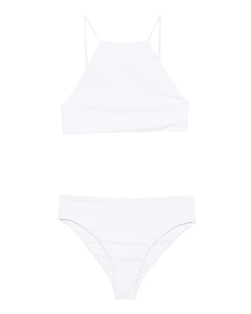 Osklen halterneck textured bikini - Weiß Weiß