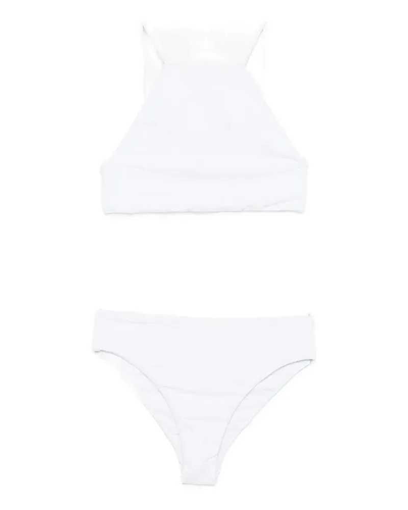 Osklen halterneck textured bikini - Weiß Weiß