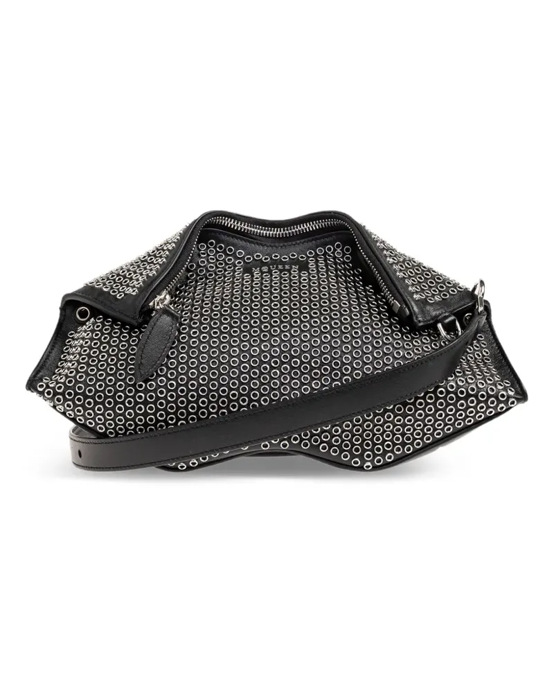 Alexander McQueen Manta studded zip clutch bag - Schwarz Schwarz