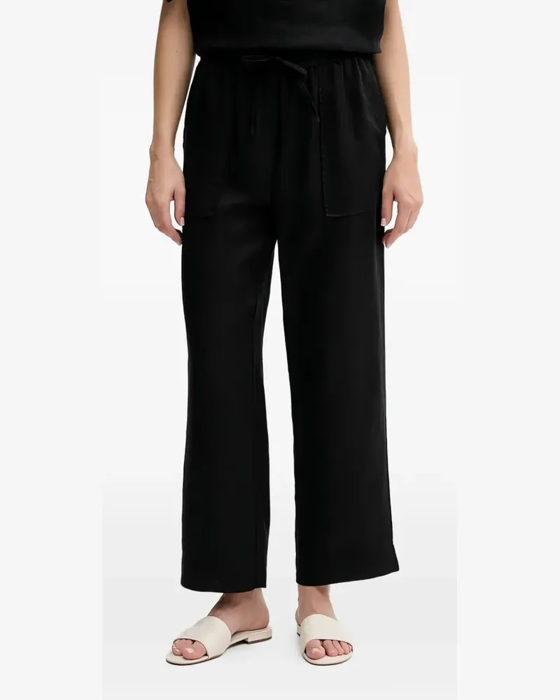 Benetton Hose mit Kordelzug - Schwarz Schwarz