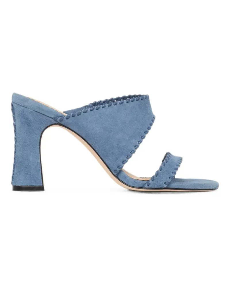 Cinq à Sept Kora Sandalen mit Ziernähten - Blau Blau