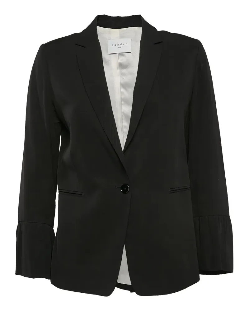 Sandro Pre-owned Blazer mit Glockenärmeln - Schwarz Schwarz