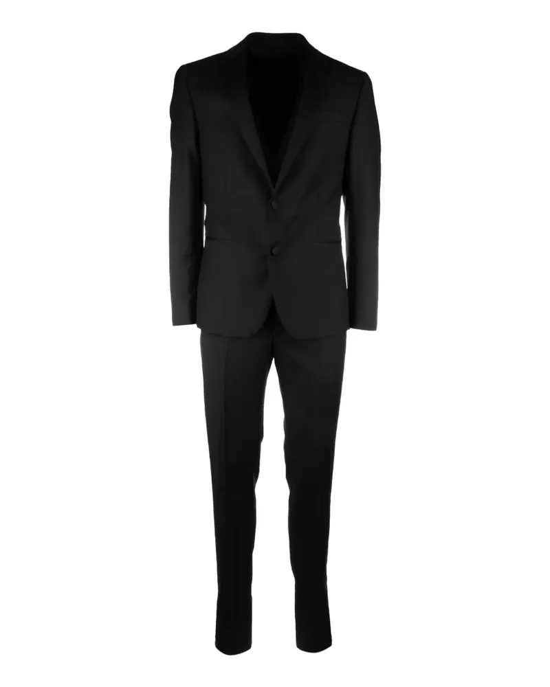 Corneliani single-breasted suit - Schwarz Schwarz