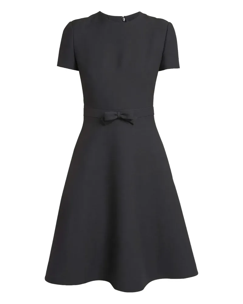 Valentino Garavani Kurzärmeliges Kleid mit Schleifendetail - Schwarz Schwarz
