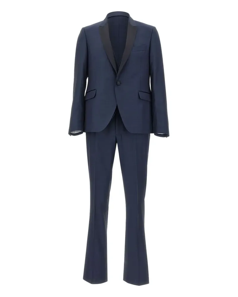 Carlo Pignatelli textured weave three-piece suit - Blau Blau