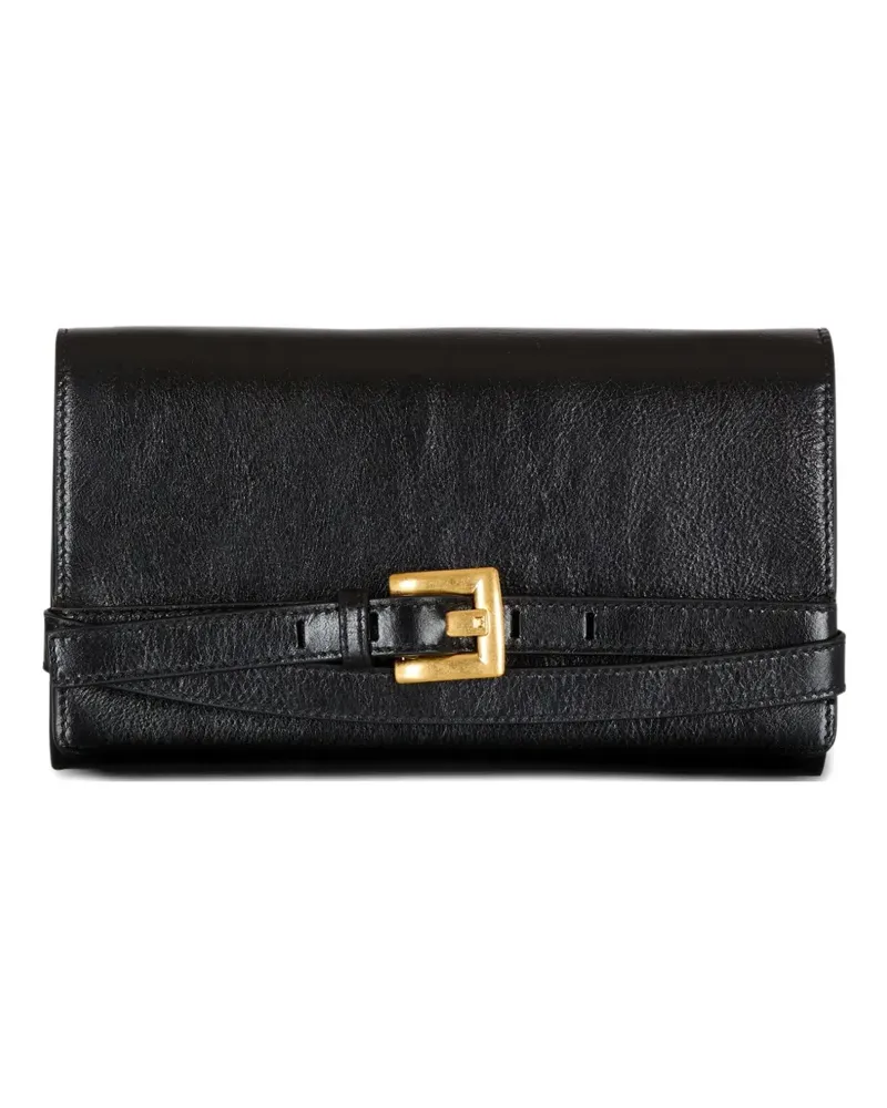 Balmain Anthem Clutch - Schwarz Schwarz