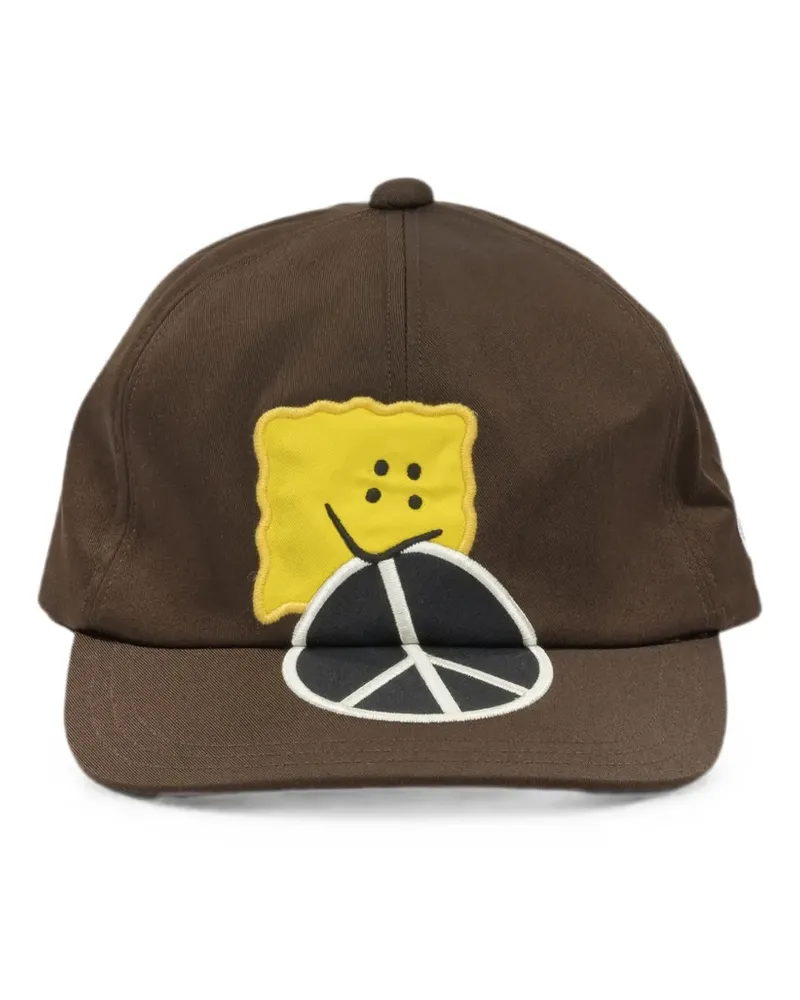 KAPITAL peace-motif cap - Braun Braun