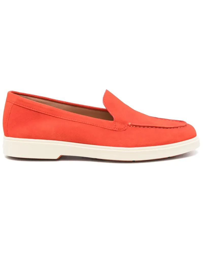 Santoni Loafer aus Wildleder - Rot Rot