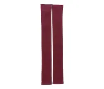 Gerippte Stulpen - Rot