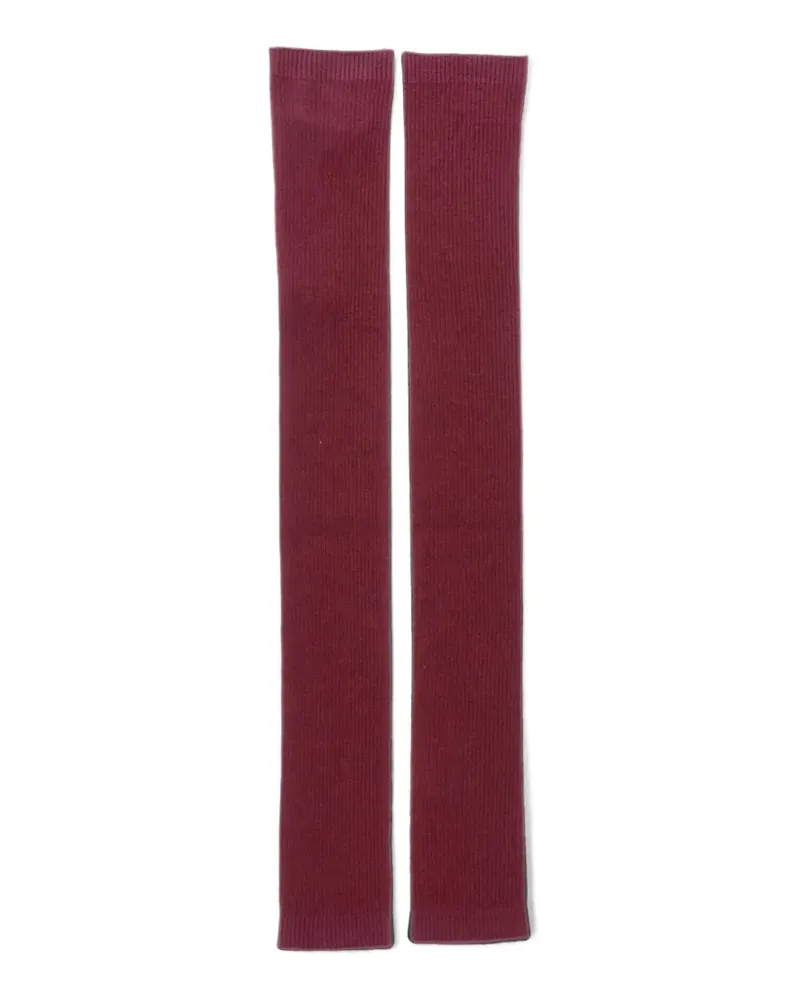 Sa Su Phi ribbed-knit arm warmers - Rot Rot