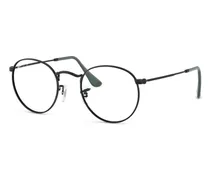 Brille mit rundem Gestell - Schwarz